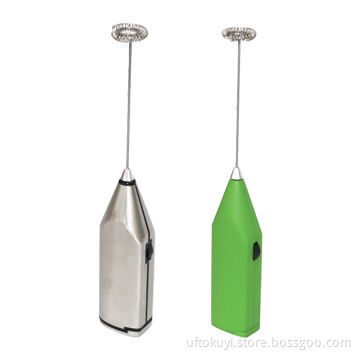 Electric stainless steel milk frother with CE & RoHS approval, milk foamer